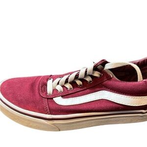 maroon vans size 8 great condition